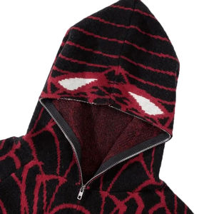 Sweat à capuche Spider pour homme fabriqué au Pakistan 2026 |   Vêtements d'hiver 100% coton doublés anti-plis |   OEM personnalisé - Product Image 2