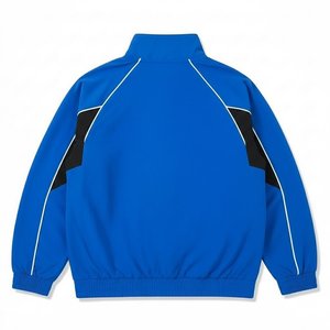 Nuevas llegadas: Conjunto de chaqueta cortavientos de nailon azul para hombre con logotipo personalizado y pantalones para verano, conjunto de secado rápido, ropa urbana, chaquetas con cremallera. - Product Image 3