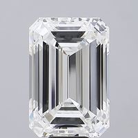 Diamant de laboratoire Vala Brothers 1.02 taille émeraude, qualité F VS2, certifié IGI, type CVD 2A, couleur fantaisie E, pour la fabrication de bijoux