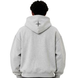 S.A.W Traders Sweat à capuche unisexe pour homme, coupe décontractée, épaules tombantes, poche kangourou, en molleton de coton respirant 400 GSM - Product Image 2