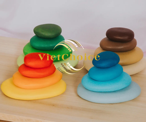 Blocs de construction en bois, ensemble de jeu Montessori pour enfants de 5 à 7 ans, jouet éducatif coloré unisexe - Product Image 3