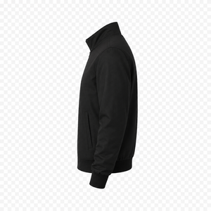 Waterproof High Quality Polyester Cotton Men's Winter Bomber <b>Jacket</b> Hooded Stand Collar Zipper Front <b>Fleece</b> <b>Lining</b> OEM Service - Product Image 4