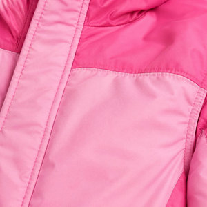 Combinaison de neige pour filles, couleur rose, à capuche, imperméable, longue, avec poches latérales, style décontracté - Product Image 6
