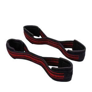 Correas de Levantamiento en Forma de 8 Personalizables con su Logotipo, de Neopreno Antideslizante, Ligeras, de Alta Elasticidad, Ecológicas y Ajustables para Gimnasio - Product Image 1