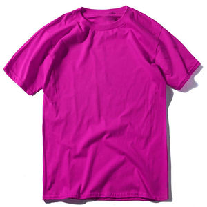 T-shirt uni pour homme en coton, col rond, manches courtes, doux, respirant, léger, décontracté, à porter tous les jours, pour l'été - Product Image 2