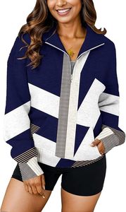 Sudadera Oversize de Mujer con Cierre de Cremallera a la Mitad y Manga Larga - Product Image 3