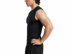 Camiseta Deportiva de Compresión sin Mangas para Hombre, de Secado Rápido, Transpirable, Elástica, para Gimnasio, Entrenamiento, Rendimiento Atlético - Product Image 3