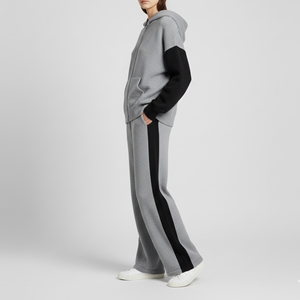 Conjunto de 2 Piezas de Ropa Casual Holgada con Bloques de Color a la Moda para Mujer, con Logotipo Personalizado, Ropa Deportiva Urbana para Dama, Novedad 2026 - Product Image 5