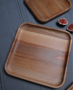 Juego de Platos Decorativos de Madera, Vajilla de Madera de Lujo, Platos de Madera Tradicionales para Comer - Product Image 3