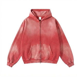 Sudadera con Capucha Unisex de Felpa Francesa 100% Algodón, Lavado Ácido Gris, Estilo Casual, Oversize, Manga Regular, Tejido de Invierno - Product Image 2
