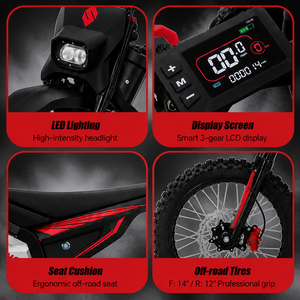 Sykeruns <span class=keywords><strong>X5</strong></span> 3000W Moto Électrique Tout-Terrain Haute Vitesse Entrepôt Américain Homologué<span class=keywords><strong>e</strong></span> EPA 70 km/h <span class=keywords><strong>E</strong></span>-Moto Idéale pour l'Aventure Hors Route - Product Image 5