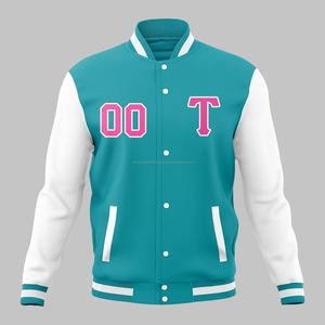 Chaqueta universitaria de alta calidad para hombre, chaqueta universitaria de lana de algodón con letras, chaqueta Versity para hombre - Product Image 1