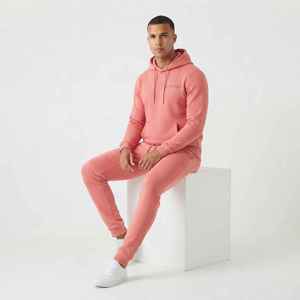 Survêtement personnalisé pour homme, couleur unie, coupe décontractée, longueur intégrale, avec cordon de serrage et poches, léger, anti-boulochage, design 2-en-1 - Product Image 5