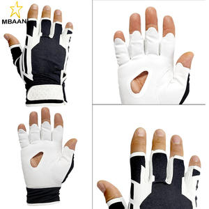 Sun Protector Golf Glove Light Hand Premium Synthetic Half Finger UV-Cut Nonslip Power Grip No Twist - Product Image 4