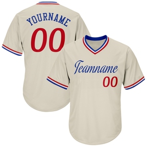 Camiseta de Béisbol Retro Auténtica Roja Personalizada de la Marca OMMIZ INDUSTRY, la Más Vendida al por Mayor - Product Image 1