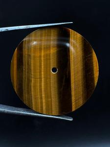 หน้าปัดนาฬิกา A K Gems ETH-63 ทำจากพลอยตาเสือธรรมชาติ ขนาด 31.50 มม. หนา 1.60 มม. ขัดเงาด้านเดียว ผลิตที่รัฐราชสถาน - Product Image 6