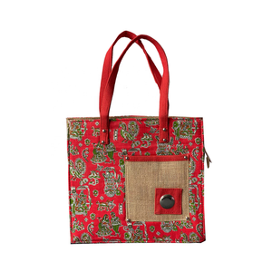 Eco-Friendly 100% Jute Unisex Nice Fashionable Azo-Free Printed Jute <b>Shopping</b> <b>Bag</b> with Competitive Rate <b>Reusable</b> Self Handle - Product Image 1