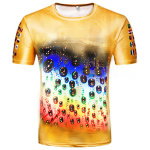 Camiseta de Hombre con Estampado 3D, Manga Corta, Cuello Redondo, Diseño Gráfico, Estilo Casual Urbano, Logotipo Personalizado - Product Image 1