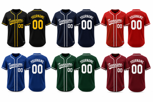 Camiseta de Béisbol Sublimada para Jóvenes, con Botones, 100% Poliéster, Personalizable con Logotipo, Precio de Fábrica - Product Image 6