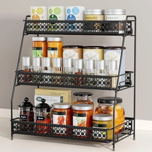 Decorative Spice <b>Storage</b> <b>Rack</b> For Kitchen Counter And Everyday Cooking Needs Keeps Seasonings Within Easy Reach From India - Product Image 5