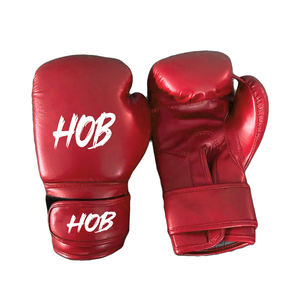 Gants de boxe en cuir véritable de haute qualité personnalisables, fermeture à boucle, antidérapants, logo personnalisé, entraînement d'arts martiaux MMA - Product Image 1