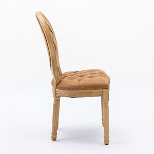 Set di 2 Sedie da Pranzo in Stile Francese con Telaio in Legno Massello - Product Image 5