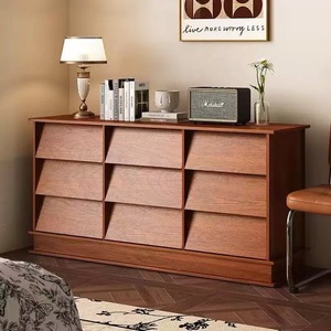 Moderno y Lujoso Armario de Almacenamiento Alto de Madera Maciza con 6 Cajones para Dormitorio, Sala de Estar, Hospital, Hotel - Ecológico y Duradero - Product Image 1