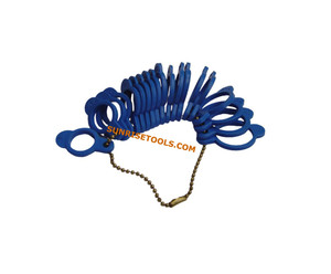 SUNTOOLS/STIPL Jauge de tailles de doigts en acier inoxydable de haute qualité, bande plate large, norme américaine 1-15 (29 anneaux) 3MM, outil de bijouterie - Product Image 2