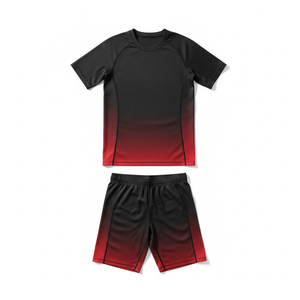 Men Outdoor Running <b>Compression</b> Uniform High Elastic Quick Dry Fitness Clothing <b>Custom</b> Team Uniform Football Tracksuit - Product Image 2