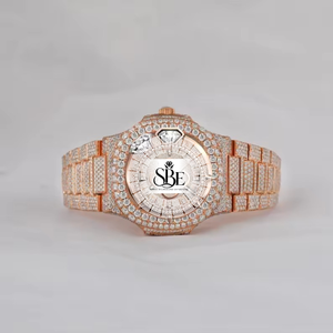 Reloj de Diamantes de Primera Calidad, Totalmente Cubierto de Diamantes, con Función Numérica, Reloj de Acero Inoxidable para Hombre y Mujer - Product Image 1