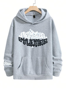 Sweat-shirts décontractés en coton et nylon respirant, personnalisables avec impression sérigraphique, nouvelle collection avec impression de logo personnalisé - Product Image 2