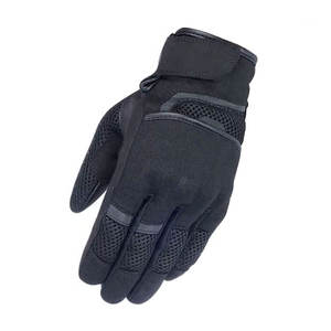 All Season Leather Sports <b>Motorcycle</b> Gloves Water Resistant Breathable Touchscreen Compatible Anti Slip <b>Grip</b> Shockproof Palm - Product Image 2