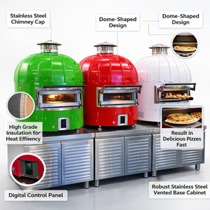 Four à pizza électrique italien napolitain de table pour restaurant, idéal pour les boulangeries - Product Image 1