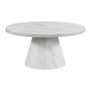 Wholesale Price Modern Marble Coffee <b>Table</b> With Round Pillar Legs Luxury Living Room Center Furniture - Product Image 6