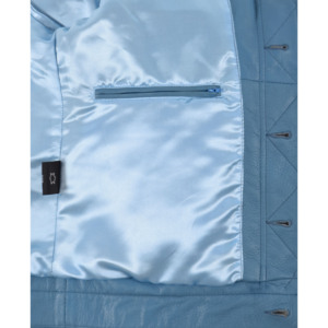 Chaqueta de Cuero Genuino Encerado para Hombre, Transpirable, Estilo Trucker Clásico Occidental, Personalizable OEM ODM, Venta al Por Mayor, Marca Privada - Product Image 5