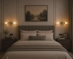 Lámpara de Pared Doble de Alabastro, Estilo Art Deco, para Baño, con 2 Luces, para Interior/Exterior, Ideal para Diwali - Product Image 5