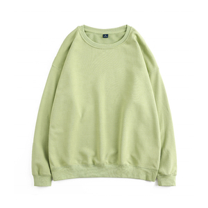 Sweat-shirt tricoté à manches longues et col rond pour homme, coupe ample, couleur unie, style décontracté, coupe classique, violet - Product Image 5