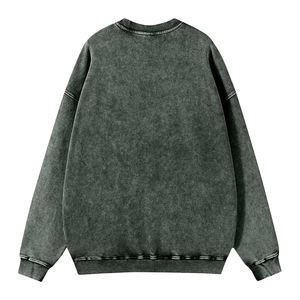 Sweat-shirt surdimensionné personnalisé de haute qualité, effet délavé à l'acide, 100% coton, grammage lourd, pour vêtements décontractés et streetwear, unisexe - Product Image 2