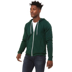 Custom Logo Screen Print 100% Cotton Hoodie New Green Blank Raglan Sleeve <b>Zip</b> <b>up</b> <b>White</b> Zipper Hoodie - Product Image 2