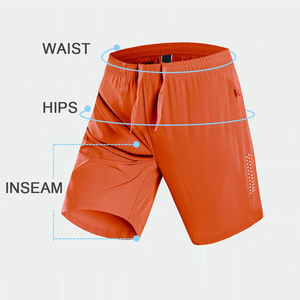 Shorts de sport pour homme, respirants, à séchage rapide, taille élastique, personnalisés, en polyester, pour l'entraînement, la course à pied, le sport, le fitness - Product Image 3