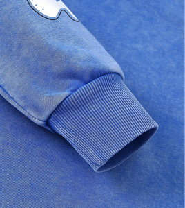Sweat à capuche personnalisé imprimé délavé à l'acide de haute qualité pour hommes et femmes, streetwear, pull en coton épais, fournisseur en gros - Product Image 4