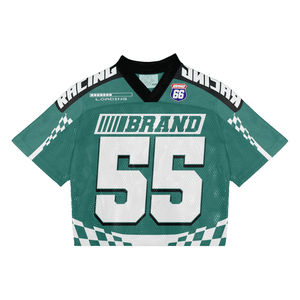 Camiseta de Fútbol Retro Americana de Alta Calidad al por Mayor, Personalizada con Estampado, Estilo Urbano, Sublimada, de Malla Transpirable - Product Image 2