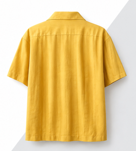 เสื้อเชิ้ตแขนสั้นผู้ชายแบบลำลอง ปกคอพับ เสื้อเชิ้ตฤดูร้อน - Product Image 6