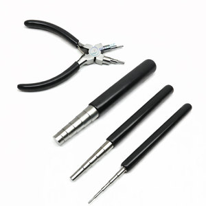 Alicate para envolver alambres de joyería con 3 mandriles para formar anillas de unión, herramienta profesional para la fabricación de joyas con empaque personalizado - Product Image 4