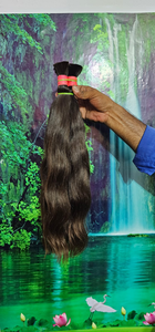 Extensions à bandes adhésives 100% cheveux indiens vierges bruts non traités, naturels, qualité supérieure, sans nœuds, doux, lisses et durables - Product Image 2