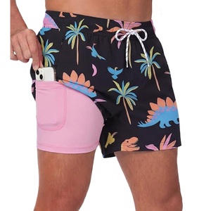 <b>Shorts</b> summer Polyester or <b>Nylon</b> elastic AOP Print Swim <b>Shorts</b> Quick Dry Casual Style Woven Drawstring Waist from Bangladesh - Product Image 3