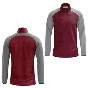 Hauts d'entraînement unisexes en polyester à demi-zip personnalisés pour clubs sportifs – Produit sport et divertissement - Product Image 2