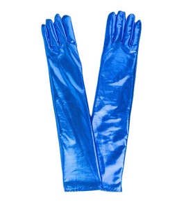 Gants longs pour femmes de 45 cm de long, en similicuir extensible, pour soirée, opéra, costume - Product Image 5