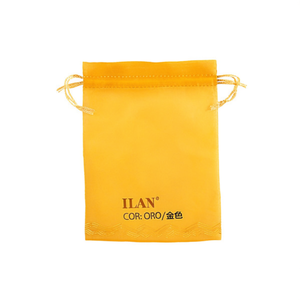 Sacchetti regalo in organza Ilan 7x9 cm colore oro 8 pezzi per regali - Product Image 1