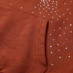 Sudadera con Capucha de Invierno para Hombre, de Alta Calidad, en Felpa de Poliéster/Algodón, con Pedrería, Corte Regular, Servicio OEM - Product Image 6